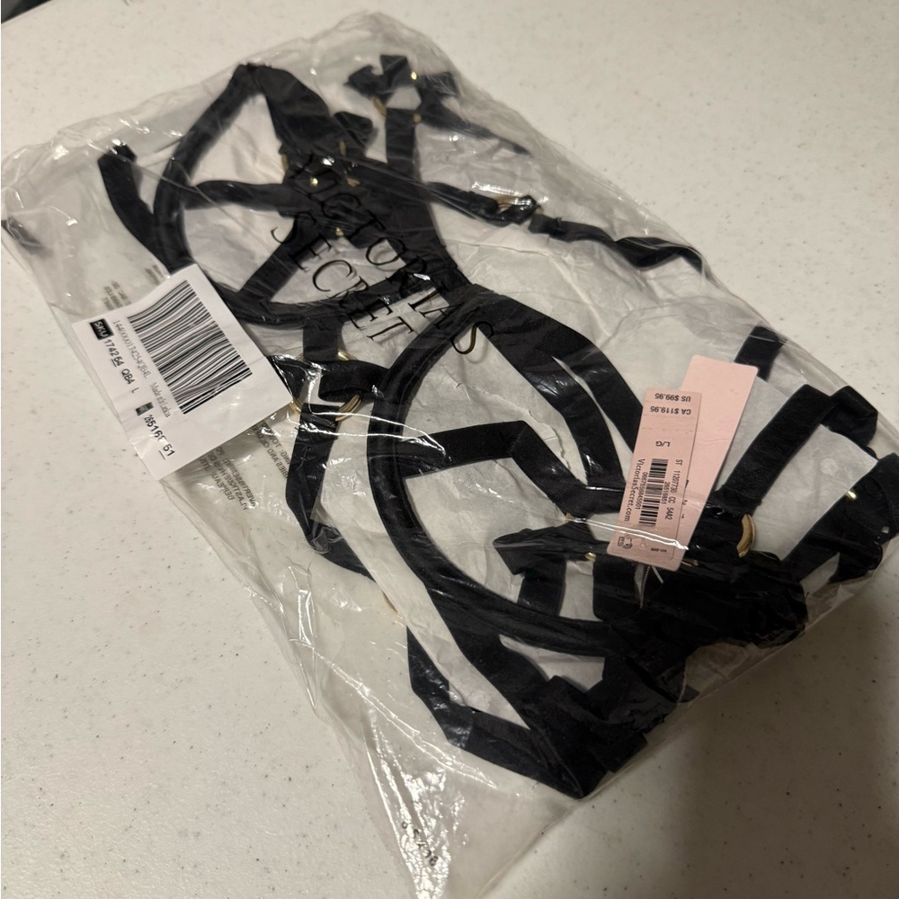 Victoria's Secret Black Strappy Chemise